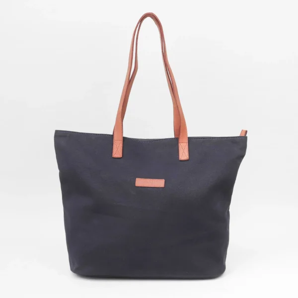 Canvas leer shopper brighton 14seven sophos lifestyle navy front