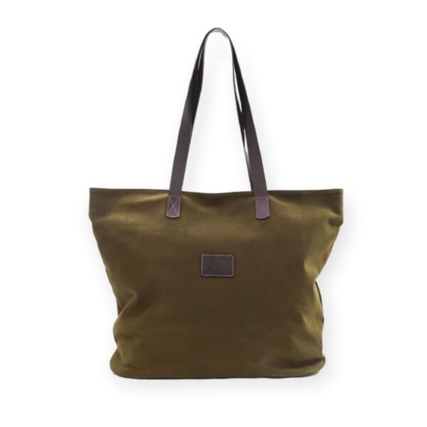 Shopper khaki Brighton damestas lady bag leer canvas