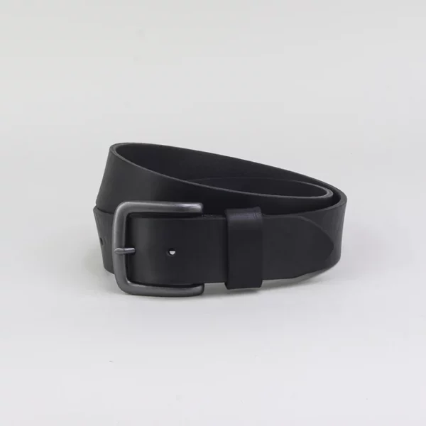 Bytham 35mm Casual Belt black zwart herenriem leer made in UK