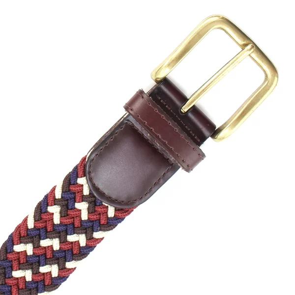 Wakerley 35mm Elastic Burgundy herenriem riem