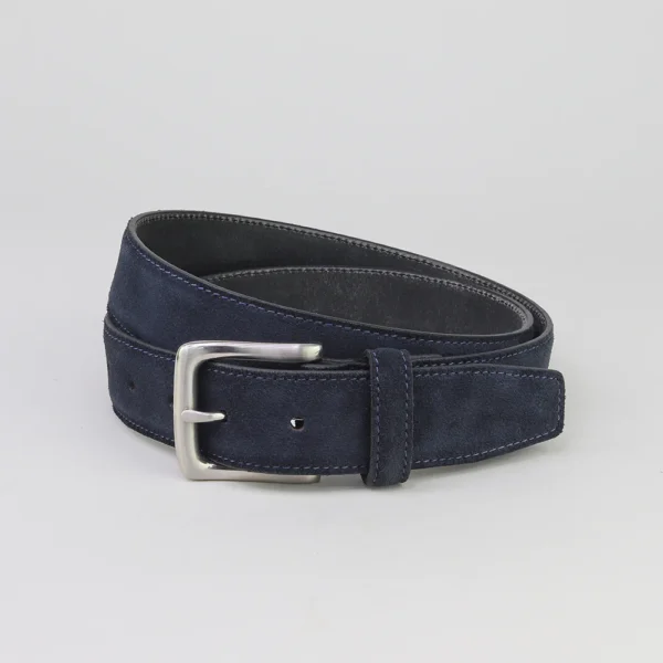 herenriem suede 34mm 855198Navy-Square21000