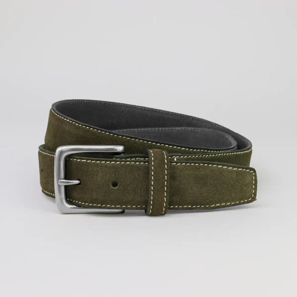 herenriem suede groen 34mm 855198Olive-Square1000