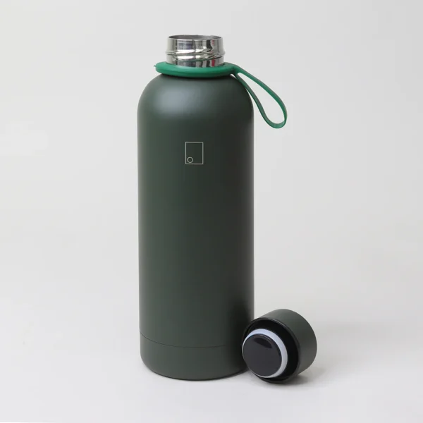Dubbelwandige thermosfles 550ml groen Green Vacuum Bottle