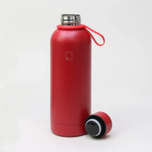 Dubbelwandige thermosfles 550ml rood Red Vacuum Bottle dubbelwandig rvs 2