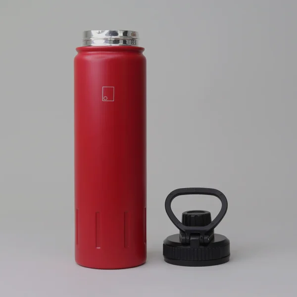 Dubbelwandige thermosfles rood 650ml sophos lifestyle by 14-seven reisaccessoires travel flask