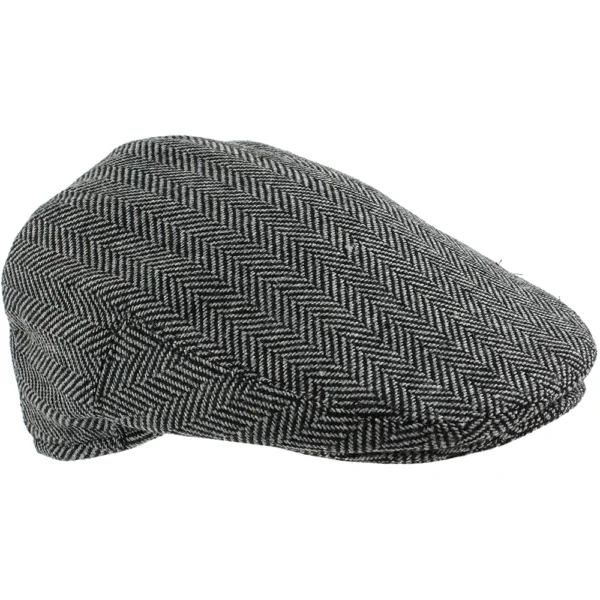 Country flat cap herringbone grey peaky blinders style vintagestijl vintage engels sophos