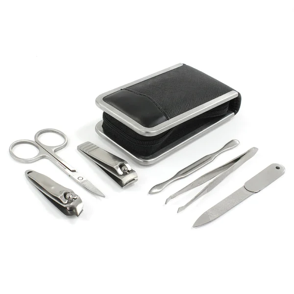 Manicure set small zwart reisaccessoire reizen 14-seven Sophos nagelverzorging