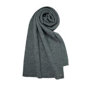 Sjaal soft rib grijs balke herensjaal unisex