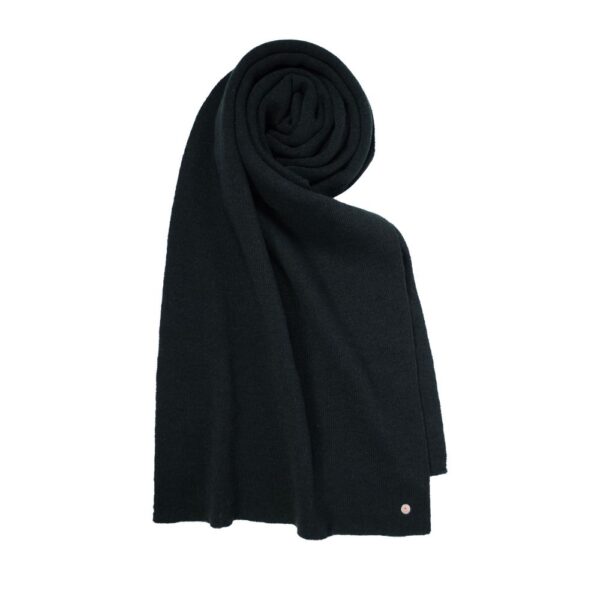 Sjaal soft rib zwart balke herensjaal unisex