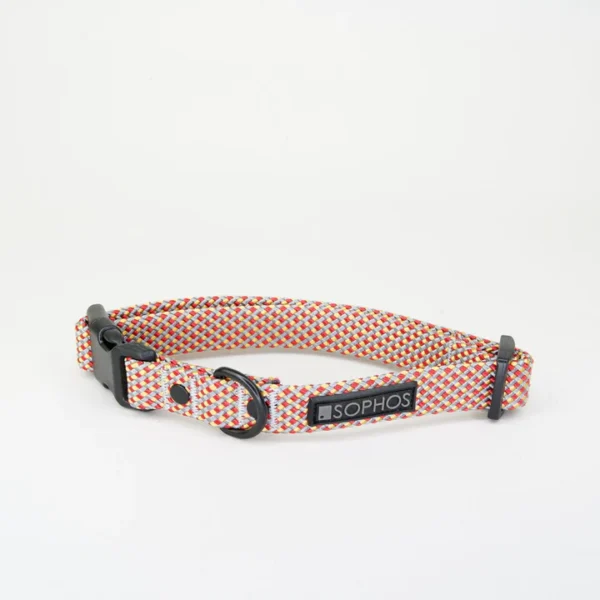 halsband reflecterend multicolor touw geweven