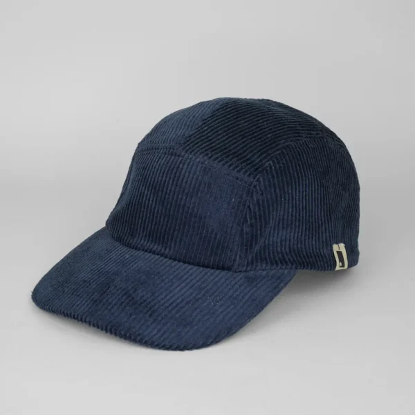 cap heren dames corduroy navy marine blauw ribstof