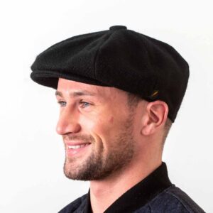 newsboy Baker boy cap peaky blinders hat gatsby 100 donegal-tweed ierse pet